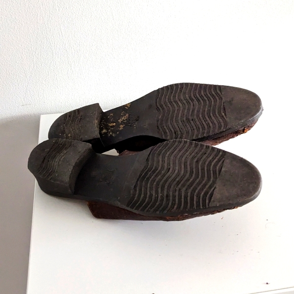 The Leather Collection Woven Leather Mules - Picture 5 of 6